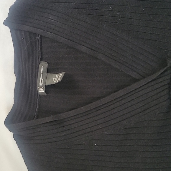 Inc. International Concept Woman's Black V-Neck Sweater, Size: OX - Picture 2 of 7